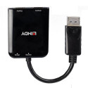 Lindy 38430 interface hub DisplayPort 21600 Mbit/s Black