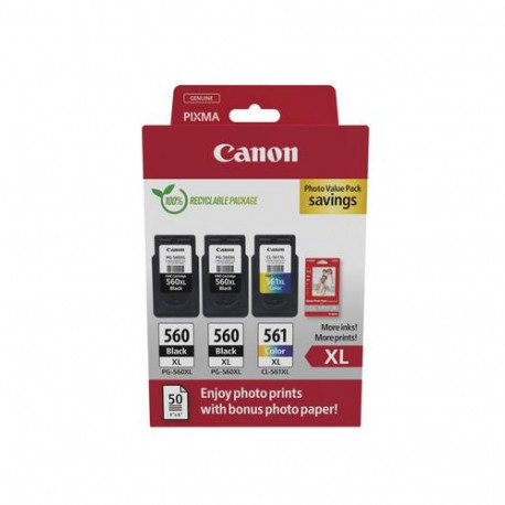Canon 3712C012 ink cartridge 3 pc(s) Original High (XL) Yield Black, Cyan, Magenta, Yellow