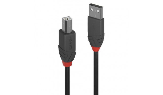 Lindy 5m USB 2.0 Type A to B Cable, Anthra Line