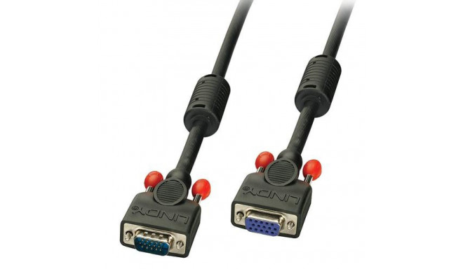 Lindy 0.5m Premium SVGA Monitor Extension Cable, Black