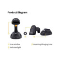 Equip Wireless 2D Barcode Scanner, Long Distance, with Stand