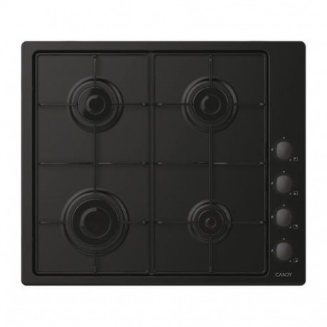 Candy Idea CHW6LBB Black Built-in 60 cm Gas 4 zone(s)