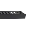 Equip 19" Rack Mount Cable Management Panel, Black