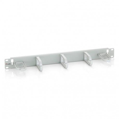 Equip 19" Rack Mount Cable Management Panel, Light Grey (RAL 7035)