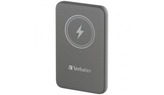 Verbatim Charge &#039;n&#039; Go Magnetic Wireless Power Bank 10000mAh Grey