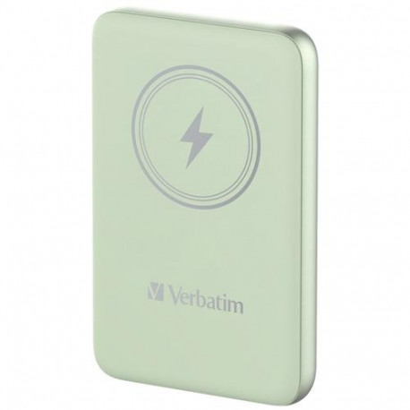 Verbatim Charge 'n' Go Magnetic Wireless Power Bank 10000mAh Green