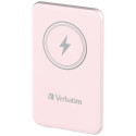 Verbatim Charge &#039;n&#039; Go Magnetic Wireless Power Bank 5000mAh Pink