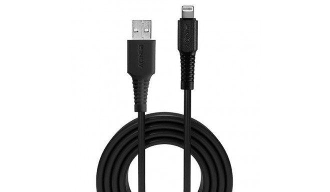 Lindy 1m USB to Lightning Cable, Black