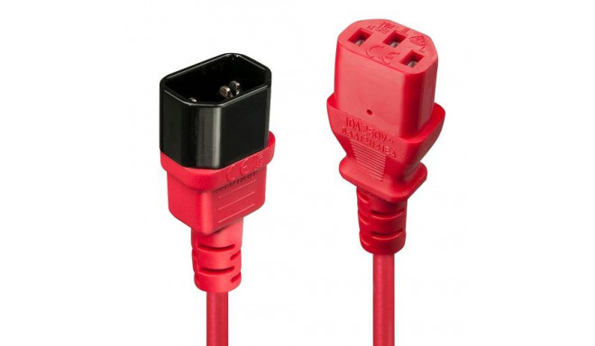 Lindy 2m IEC Extension Cable, Red