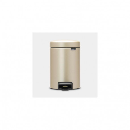 Brabantia NewIcon Treteimer 3 Liter 3 L Round Champagne
