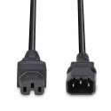 Lindy 2m IEC C14 to IEC C15 &#039;Hot Condition&#039; Power Cable, Black
