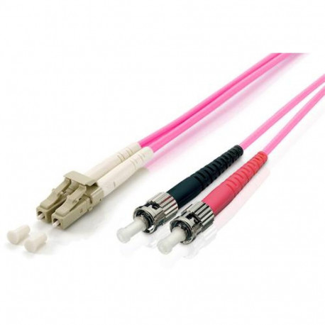 Equip LC/ST Fiber Optic Patch Cable, OM4, 3m