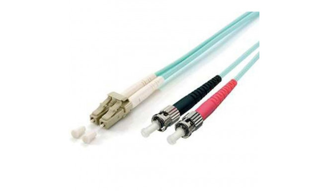 Equip LC/ST Fiber Optic Patch Cable, OM3, 1m