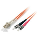 Equip LC/ST Fiber Optic Patch Cable, OS2, 1.0m