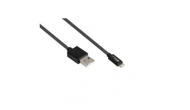 Alcasa 2510-AL005S USB cable USB 2.0 1.8 m USB A USB C/Lightning Graphite