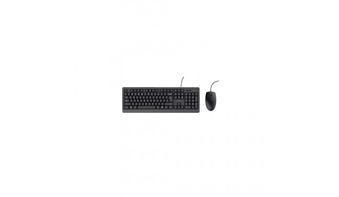 Trust TKM-250 keyboard Mouse included Office USB QWERTZ German Black