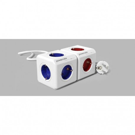 Allocacoc PowerCube power extension 1.5 m 5 AC outlet(s) Indoor Red, White