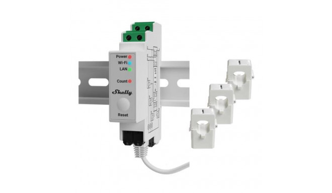 Shelly Pro 3EM energy cost meter AC