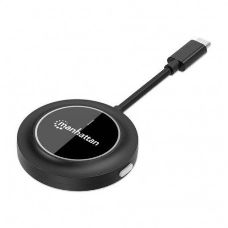 Manhattan 1080p Wireless HDMI Display Adapter with USB-C Transmitter, Dongle Wirelessly Displays a V