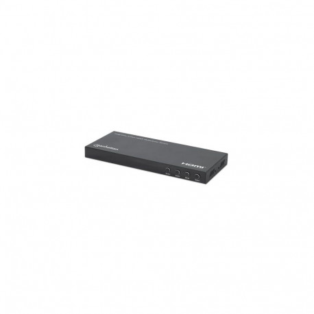 Manhattan 4K 4-Port HDMI Multiviewer Switch, Switch with Four Inputs on One Display, 4k@30Hz, Multip