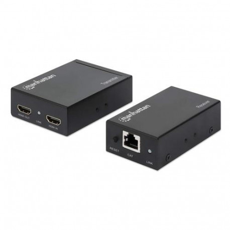 Manhattan HDMI 1080p over Ethernet Extender Kit, Up to 50m with Single Cat6 Cable, Tx & Rx M
