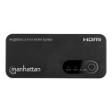Manhattan 4K@60Hz 2-Port HDMI Splitter Splits One HDMI Input to Two HDMI Outputs (1x2), 18G, Micro-U