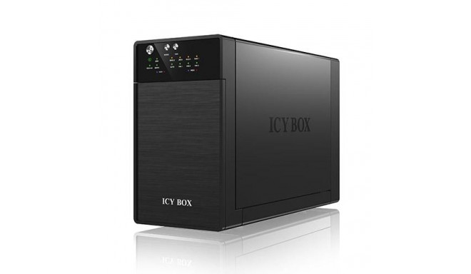 ICY BOX IB-RD3620SU3 disk array 0 TB Desktop Black
