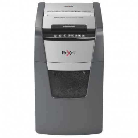Rexel Optimum AutoFeed+ 150X A paper shredder Cross shredding 55 dB 22 cm Black, Grey