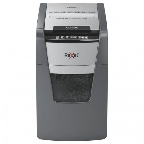 Rexel AutoFeed+ 130M paper shredder Micro-cut shredding 55 dB Black, Grey
