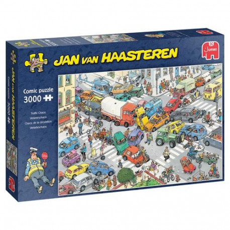 Jan van Haasteren - Traffic Chaos (3000 pieces)