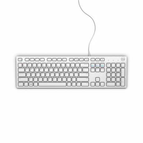 DELL KB216 keyboard Universal USB QWERTY US International White