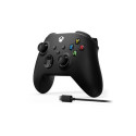 Microsoft Xbox Wireless Controller + USB-C Cable Black Gamepad Analogue / Digital PC, Xbox One, Xbox