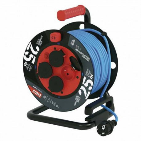 Emos P08525W Black, Blue 4 AC outlet(s) 230 V 25 m
