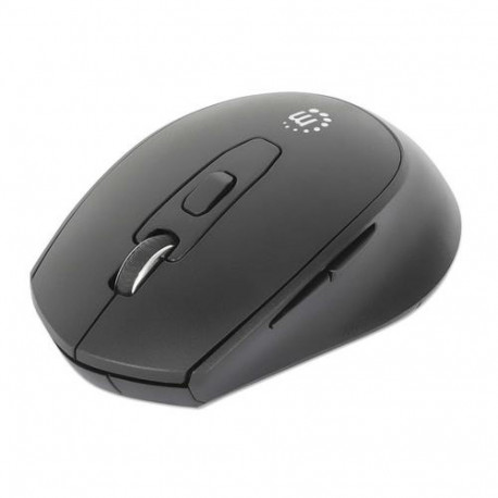 Manhattan MW6020 Wireless Mouse, Black, Adjustable 800/1200/1600dpi via top-mount push-button contro