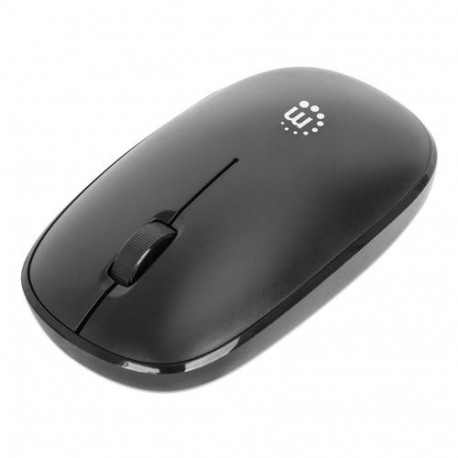 Manhattan MW3050 Wireless Optical Mouse, Black, 1200dpi, 2.4Ghz (up to 10m), USB, Ambidextrous, Thre