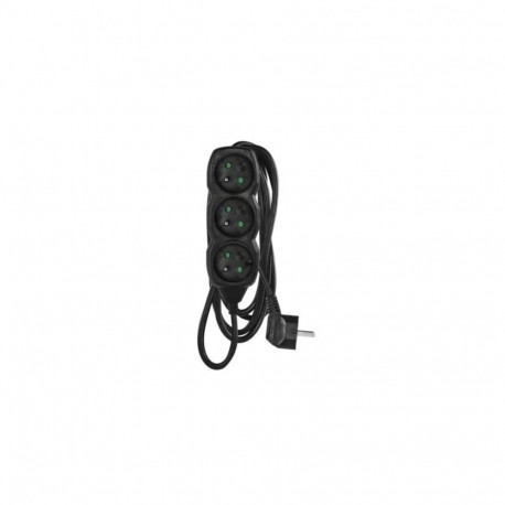 Emos 1902230301 power extension 3 m 3 AC outlet(s) Indoor Black