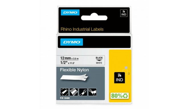 DYMO IND Flexible Nylon - 12mm x 3,5m BW