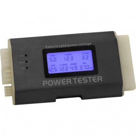 DELOCK Netzteiltester für ATX, BTX, ITX 20/24pol +Dis