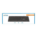 Manhattan Keyboard USB Wired, Black, Full Size Keys, Cable 1.5m, USB-A connection, Plug and Play, Th
