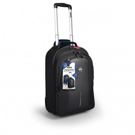 Port Designs CHICAGO EVO 39.6 cm (15.6") Trolley case Black
