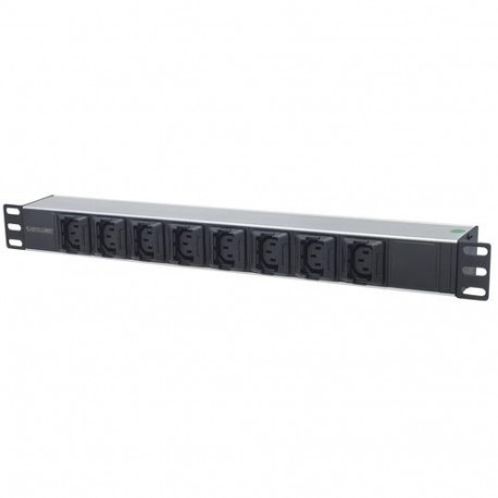 Intellinet 19" 1U Rackmount Anti-Shedding 8-Output C13 Power Distribution Unit (PDU) with R