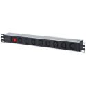 Intellinet 19&quot; 1U Rackmount 8-Output C13 Power Distribution Unit (PDU), With Removable Powe