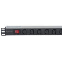 Intellinet 19&quot; 1U Rackmount 8-Output C13 Power Distribution Unit (PDU), With Removable Powe