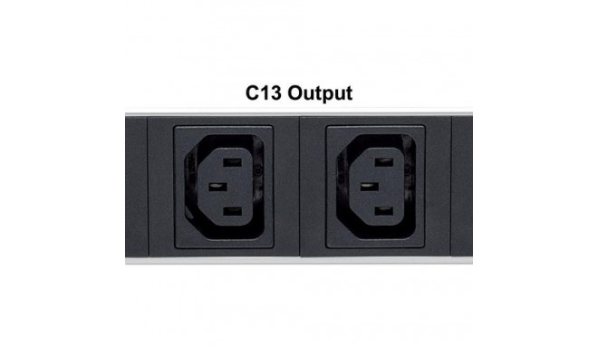 Intellinet 19&quot; 1U Rackmount 8-Output C13 Power Distribution Unit (PDU) With Removable Power