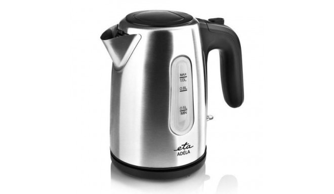 Eta 160490000 electric kettle 1 L 1600 W Black, Stainless steel