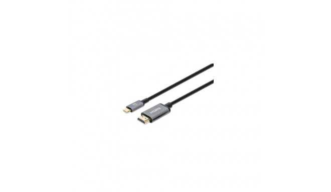 Manhattan USB-C to HDMI Cable, 4K@60Hz, 1m, Black, Male to Male, Three Year Warranty, Equivalent to 