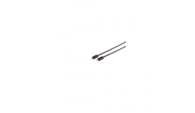 S/CONN 13-62025 USB cable USB 3.2 Gen 2x2 1 m USB C Black
