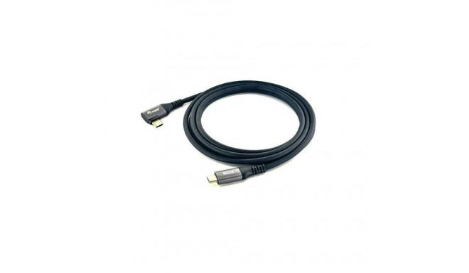 Equip USB 2.0 C to C 90° angled Cable, M/M, 1.0m, 100W with Emark chispet