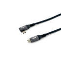 Equip USB 2.0 C to C 90° angled Cable, M/M, 1.0m, 100W with Emark chispet
