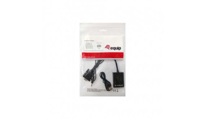 Equip VGA to HDMI Adapter with Audio